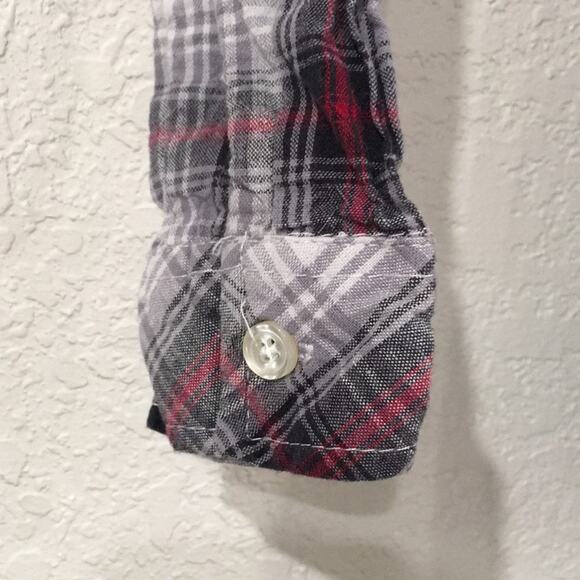 Quad Seven Boys 5‎ Plaid Woven Button Shirt Long Sleeve 100% Cotton - Picture 2 of 10